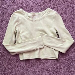 Bright green long sleeve American Eagle shirt